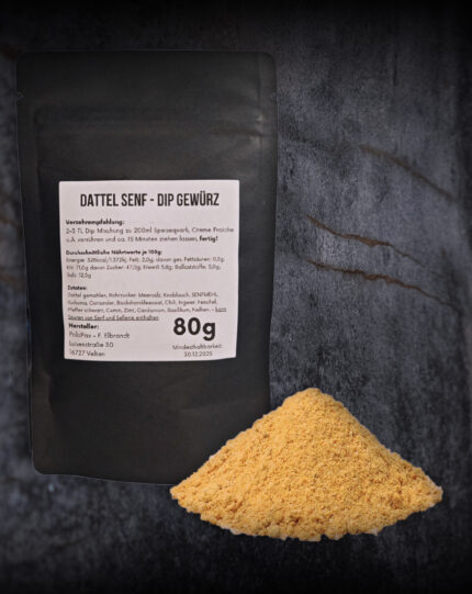 Dattel Senf Dip – Orientalische Süße trifft würzige Schärfe - Zutatenliste