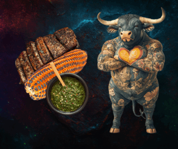 Argentinisches Hüftsteak mit Chimichurri und gegrilltem Mais von Fleischer und der Koch